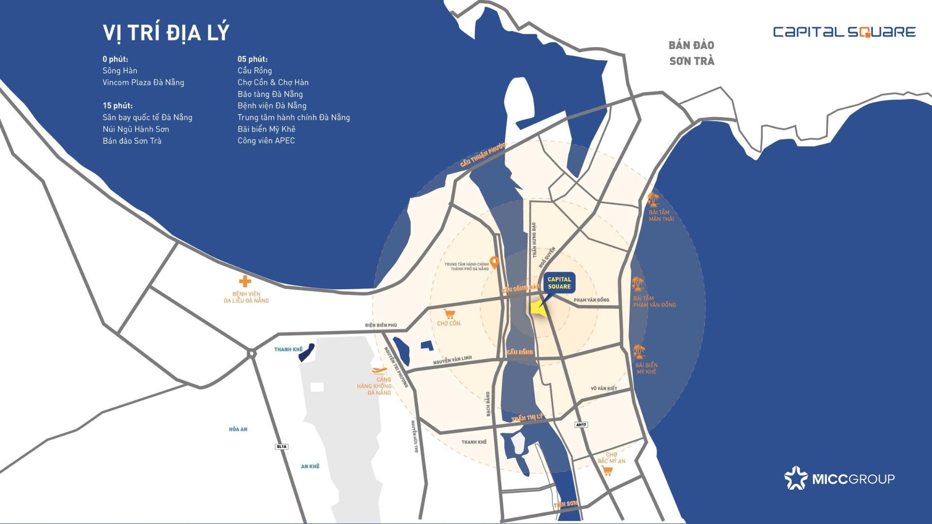 Căn hộ Capital Square Đà Nẵng 3 vị trí dự án căn hộ capital square đà nắng