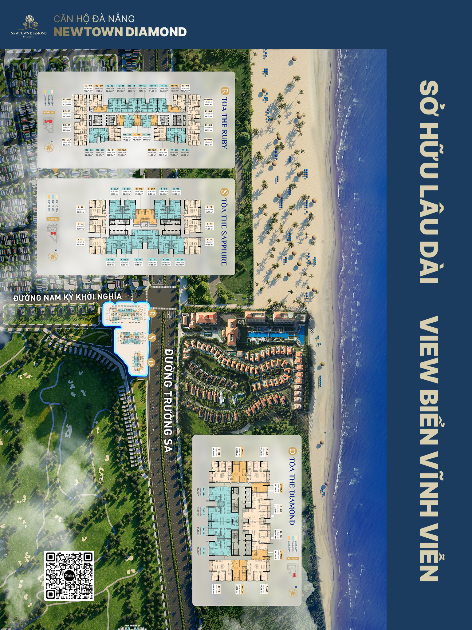 mặt bằng tổng thể dự án newtown diamond đà nẵng